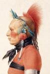 Osage warrior by Saint-Memin