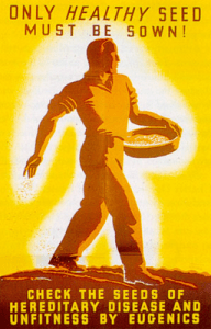 A 1930s-era poster produced in the UK by the Eugenics Society