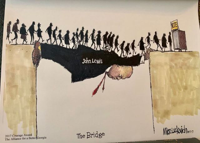 “The Bridge,” by Mike Luckovich (copyrighted)